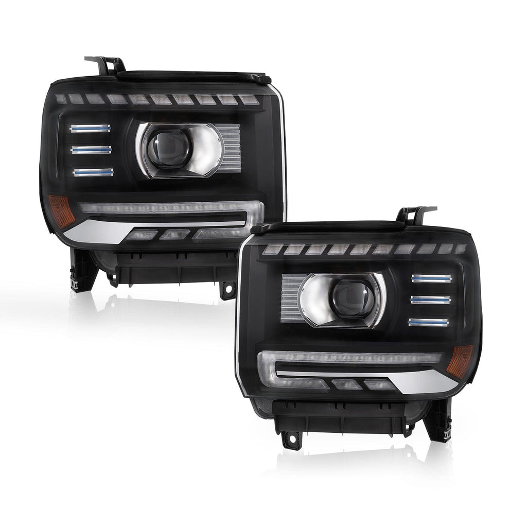 2014-2019 GMC Sierra Full LED Performance Headlights – LESEM