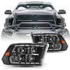 For 2009-2018 Dodge Ram 1500 2500 3500 Full LED Performance Headlights [for dual or quad beam style]