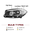 2011-2013 BMW 5 Series F10 F18 528i 535i 550i M5 HID Headlights