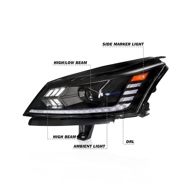 2014-2019 GMC Sierra Full LED Performance Headlights – LESEM